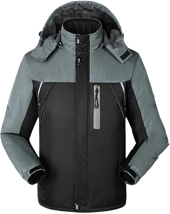 Men Hooded Windbreaker Ski Jacket