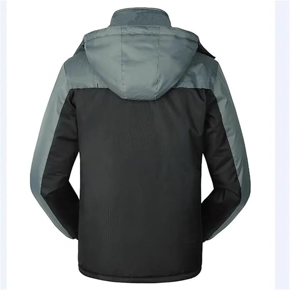 Men Hooded Windbreaker Ski Jacket