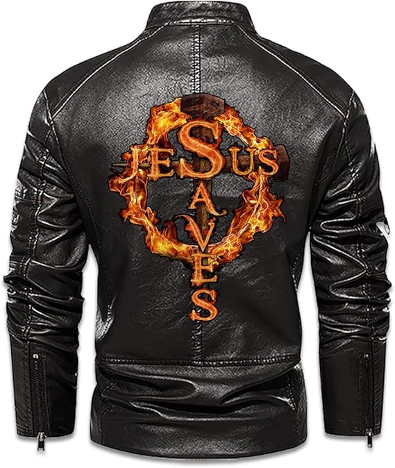 Personalized Men Leather Vest Jacket