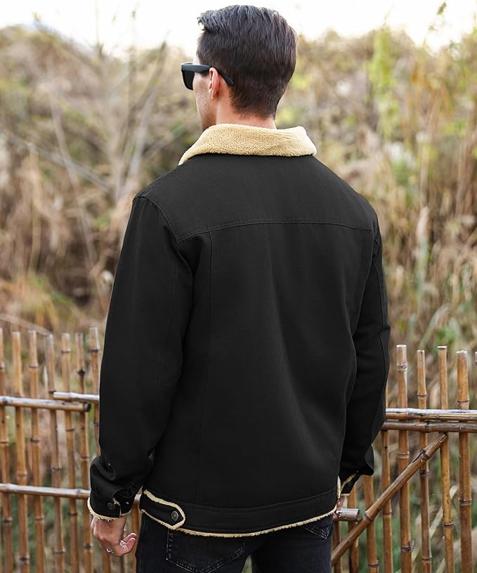 Cargo Fleece Lined Cotton Jacket