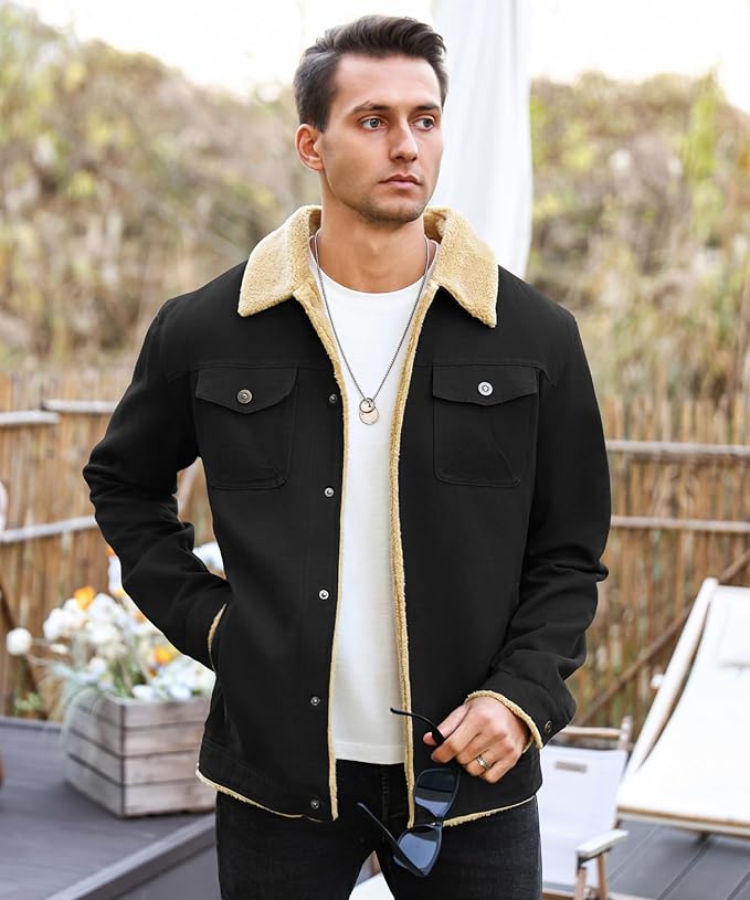 Cargo Fleece Lined Cotton Jacket