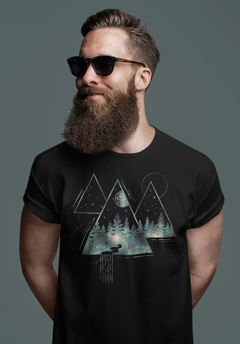 Nature T Shirt Forest Trees Mountain Adventure Tee