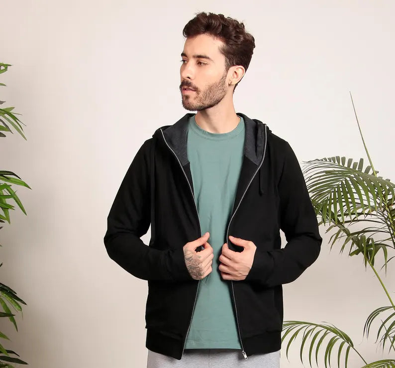 Men's Organic Cotton Full Zip Jacket