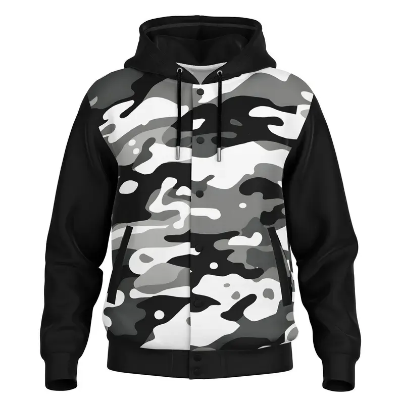 Classic Hooded Baseball Jacket