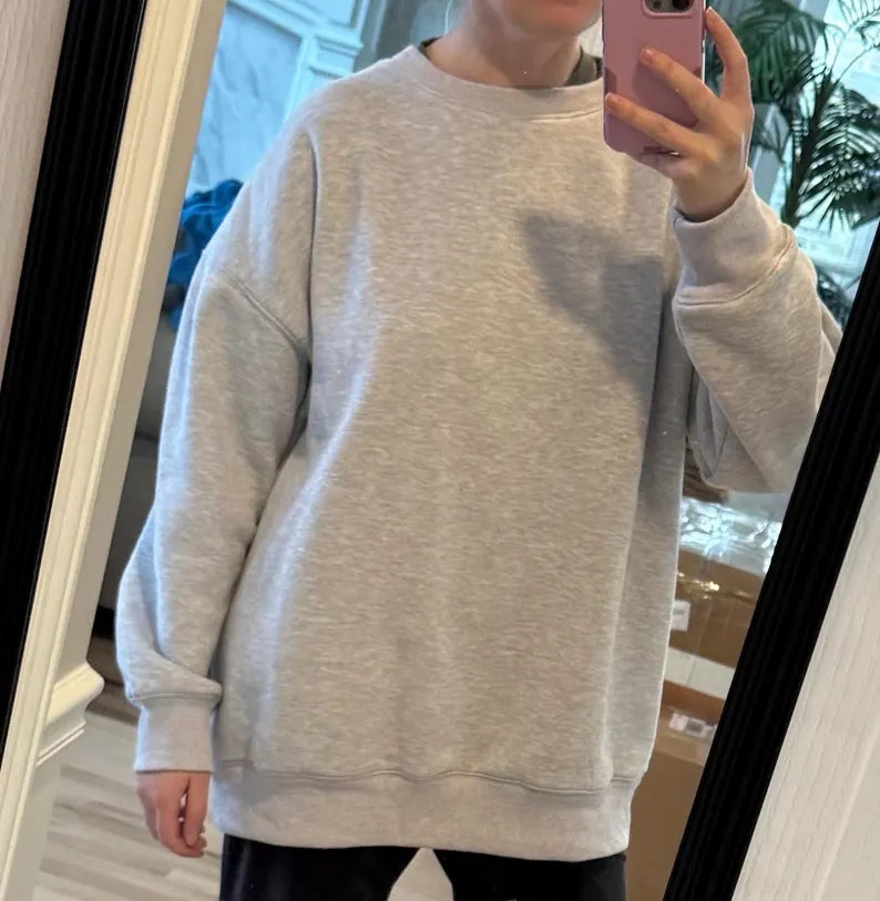 Plush Crewneck Sweatshirt Quality, Soft Feel