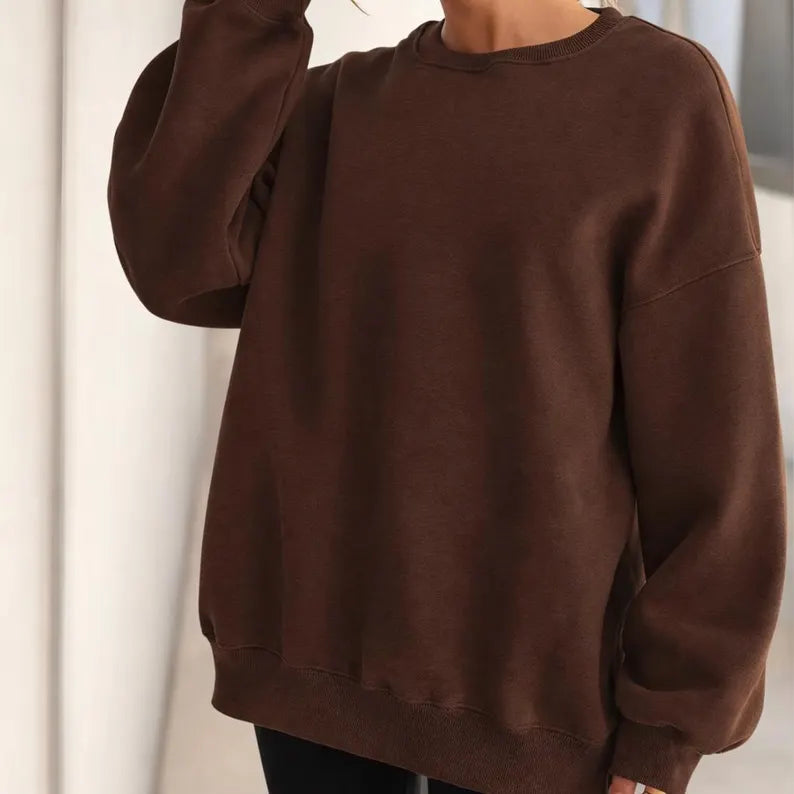 Plush Crewneck Sweatshirt Quality, Soft Feel