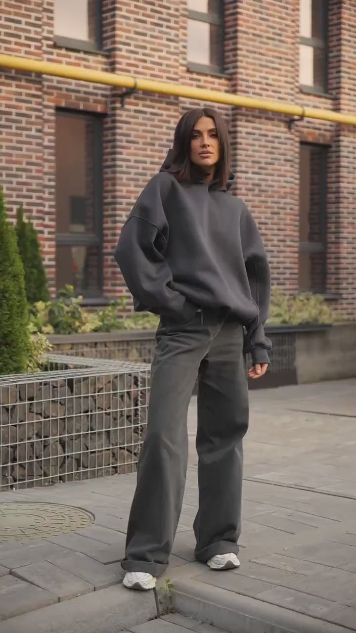 Hoodie Trendy Oversized Insulated Winter Top