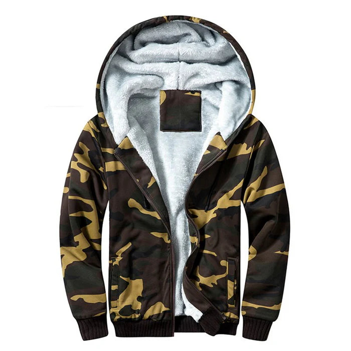 Fleece Pullover Zipped Up Jacket